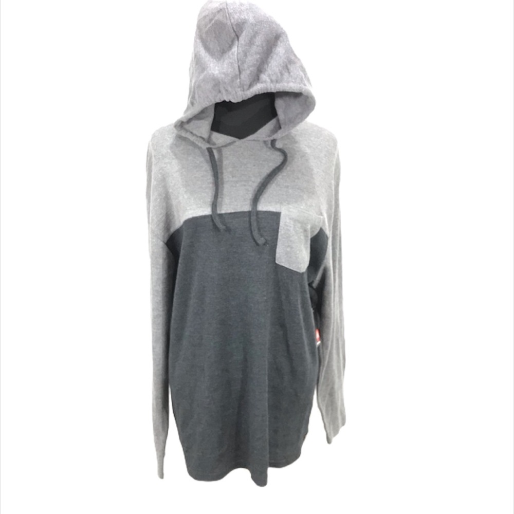 Airwalk Hoodie Sweatshirt, Gray, X-Large